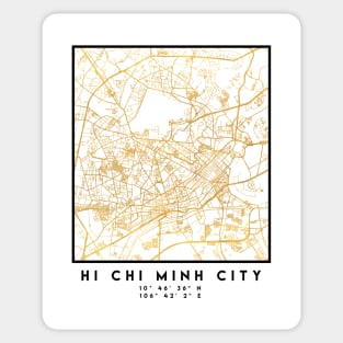 HI CHI MINH CITY STREET MAP ART Sticker